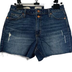 NWT Universal Thread Vintage Look Double button denim cut offs shorts size 8